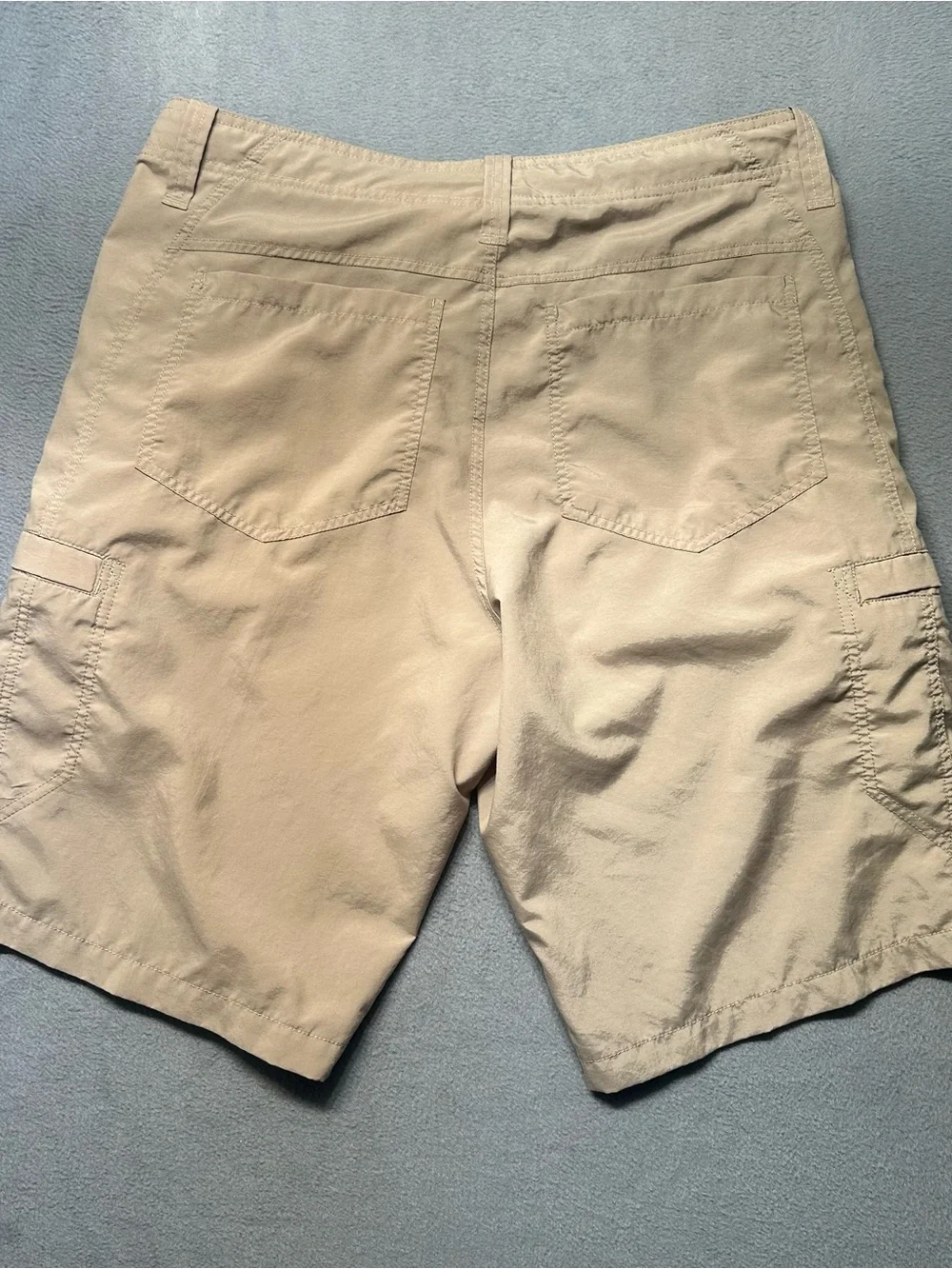 Nike Mens XL Cargo Shorts Tan Outdoor Hiking Utility Fishing Performance